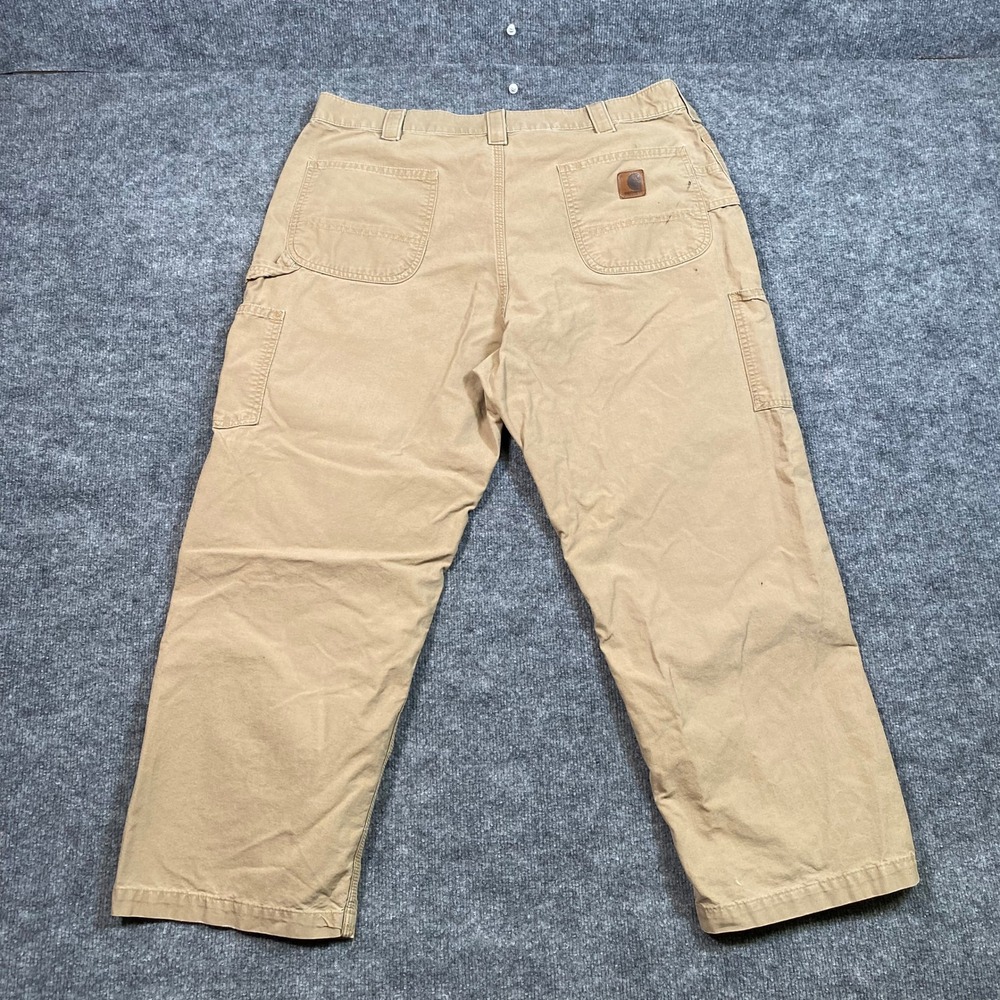 Carhartt B151 DKH Mens 40x32 Canvas Dungaree Fit Carpenter Pants Khaki Tan
